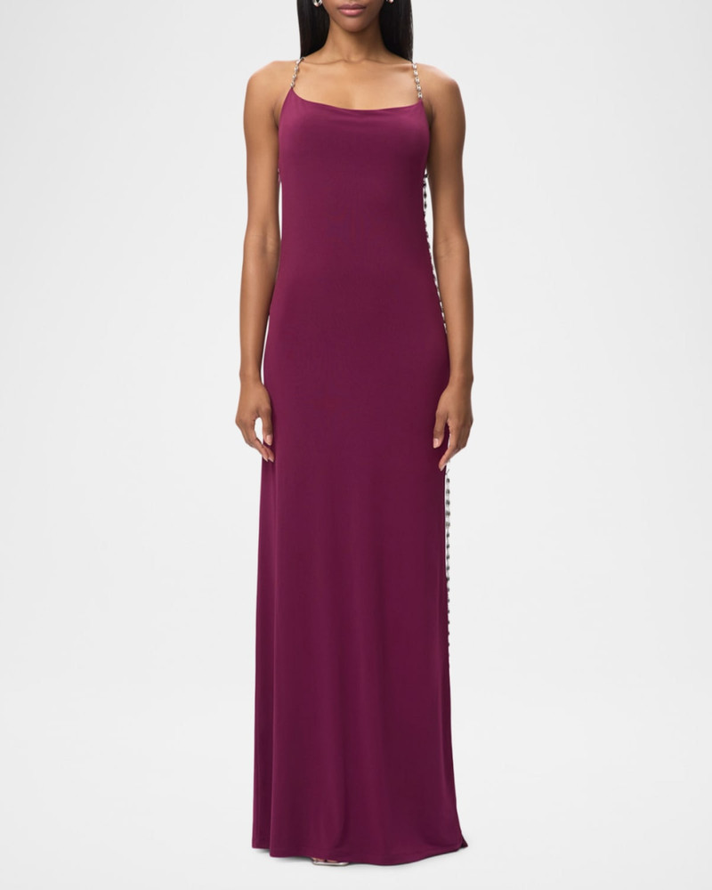 HERVE LEGER The Aviva Cowl-Neck Gown outlook