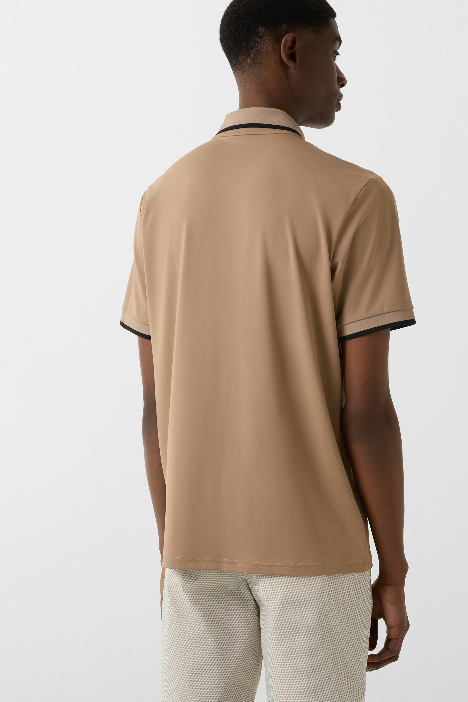 Cody functional short-sleeved top in Caramel - 3