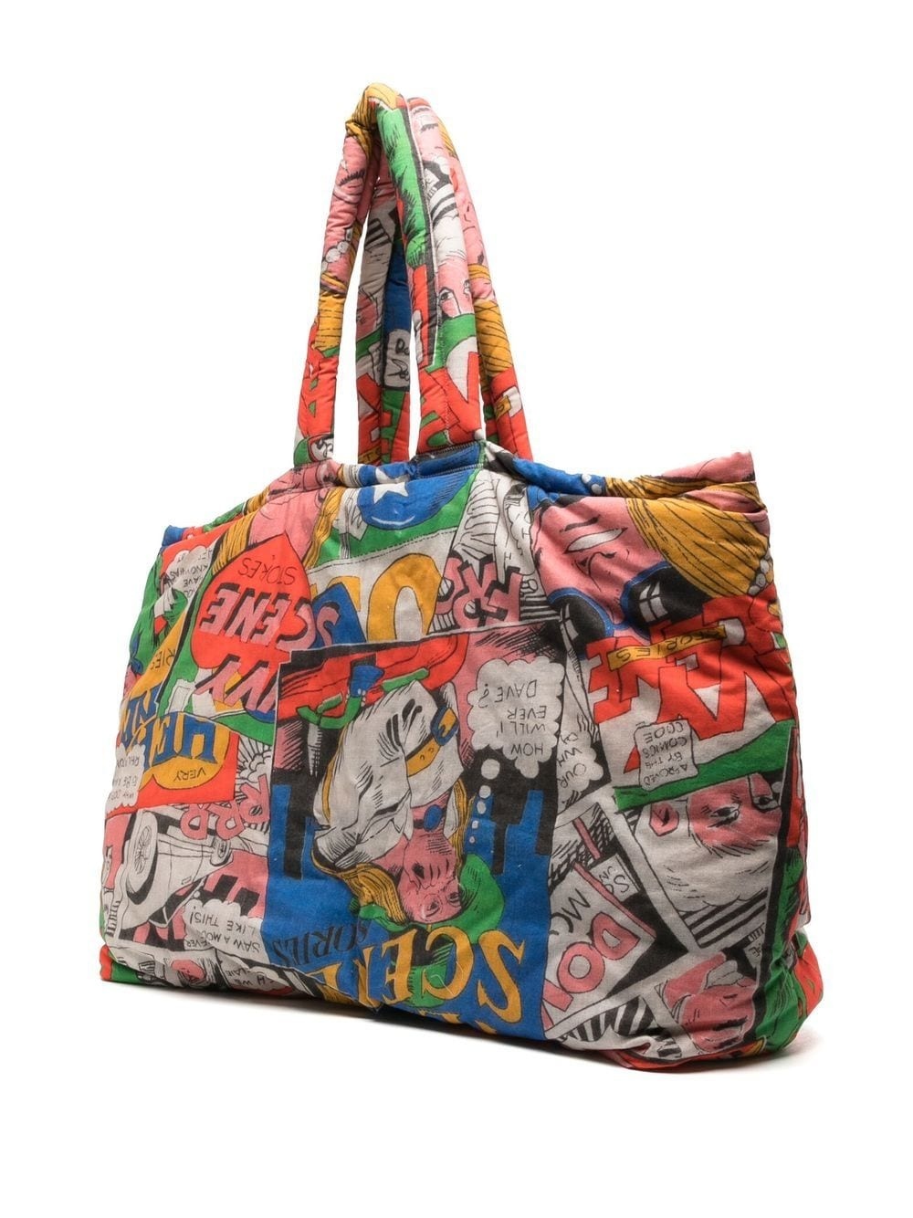Comics puffer maxi tote bag - 2