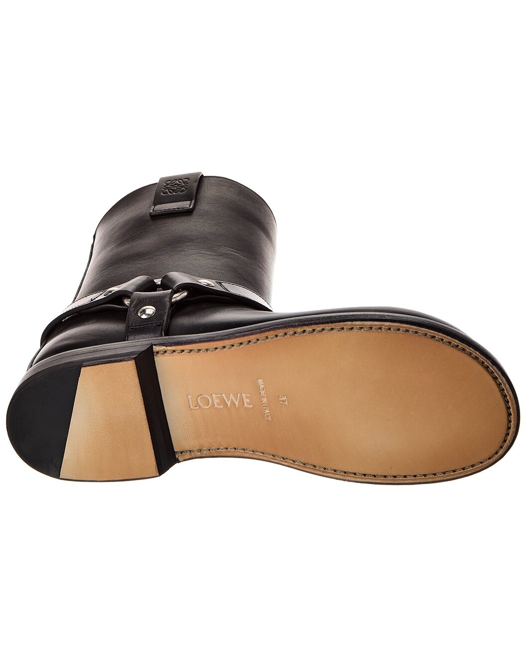 Loewe Campo Leather Biker Boot - 4