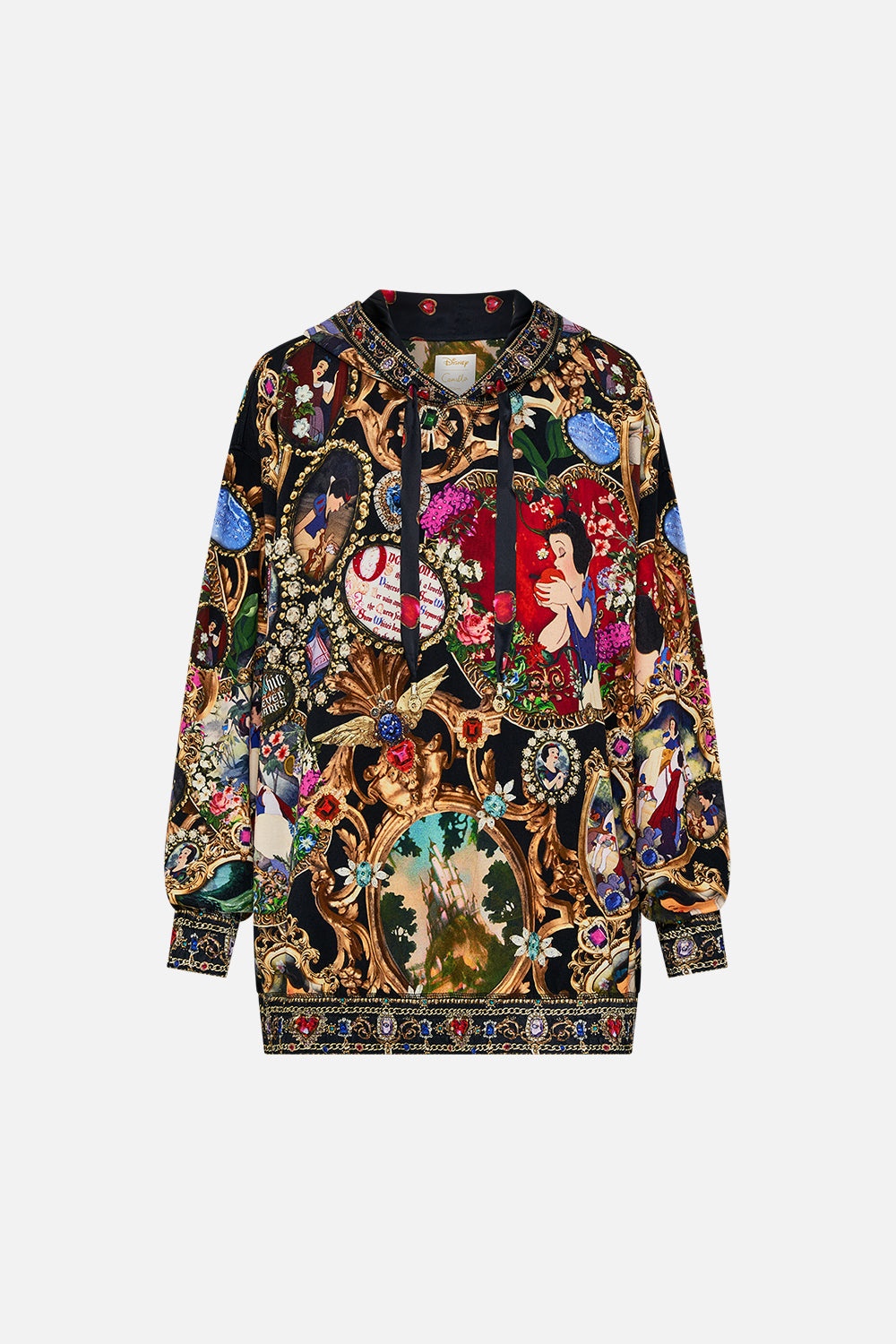 SILK BAND OVERSIZED HOODIE WITH POCKETS - 1