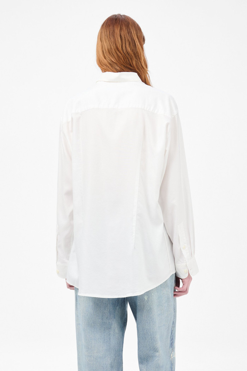 Precious Shirt Static White Liquid Oxford 6