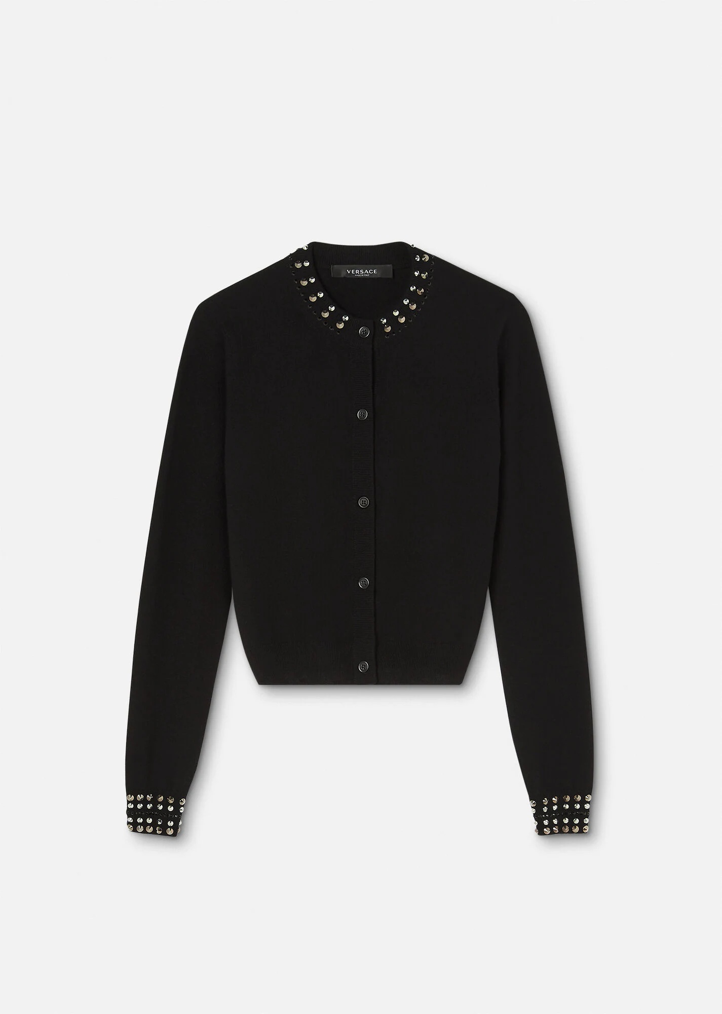 Spiked Knit Cardigan - 1