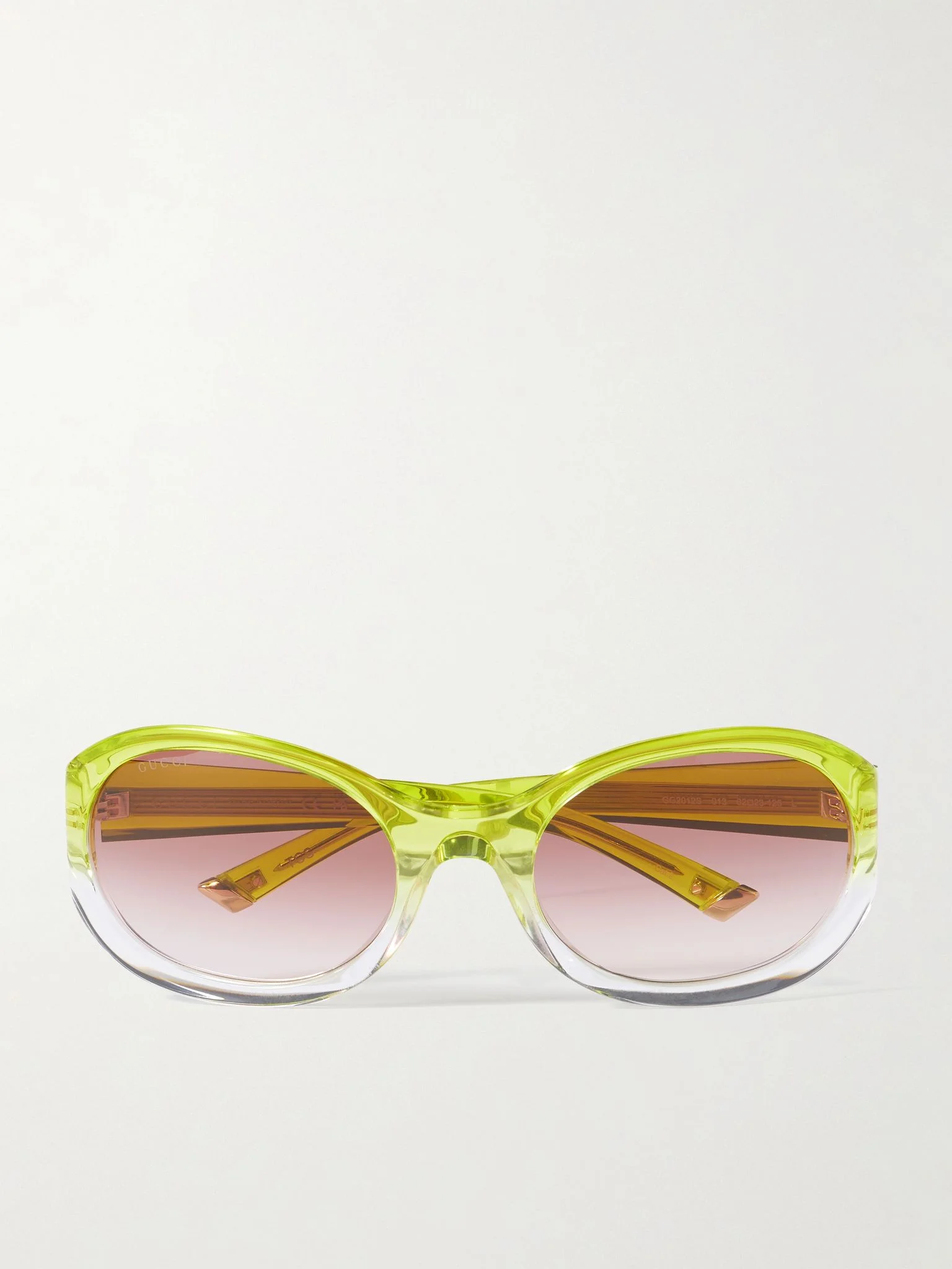 Round-frame acetate sunglasses Green - 1