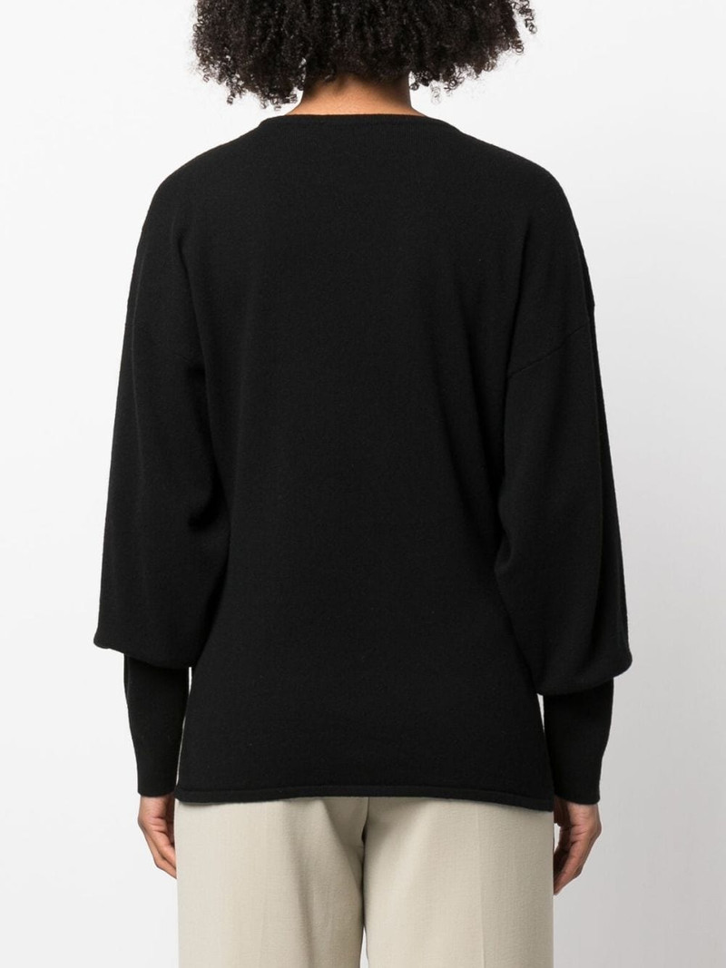 fitted-cuffs knitted jumper 4