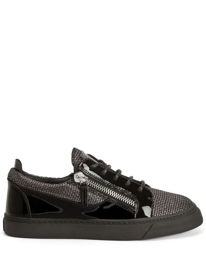 paneled low-top sneakers 1