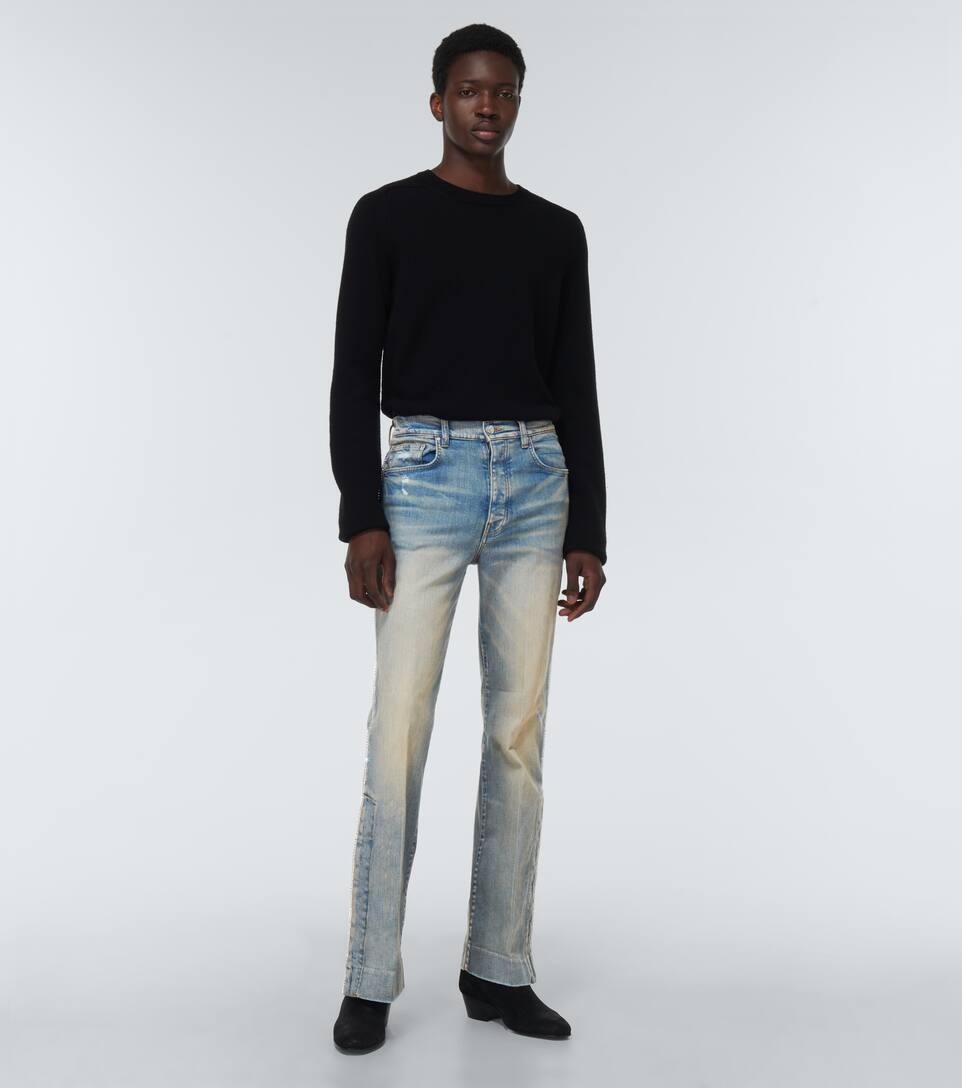 Distressed embellished denim jeans - 2