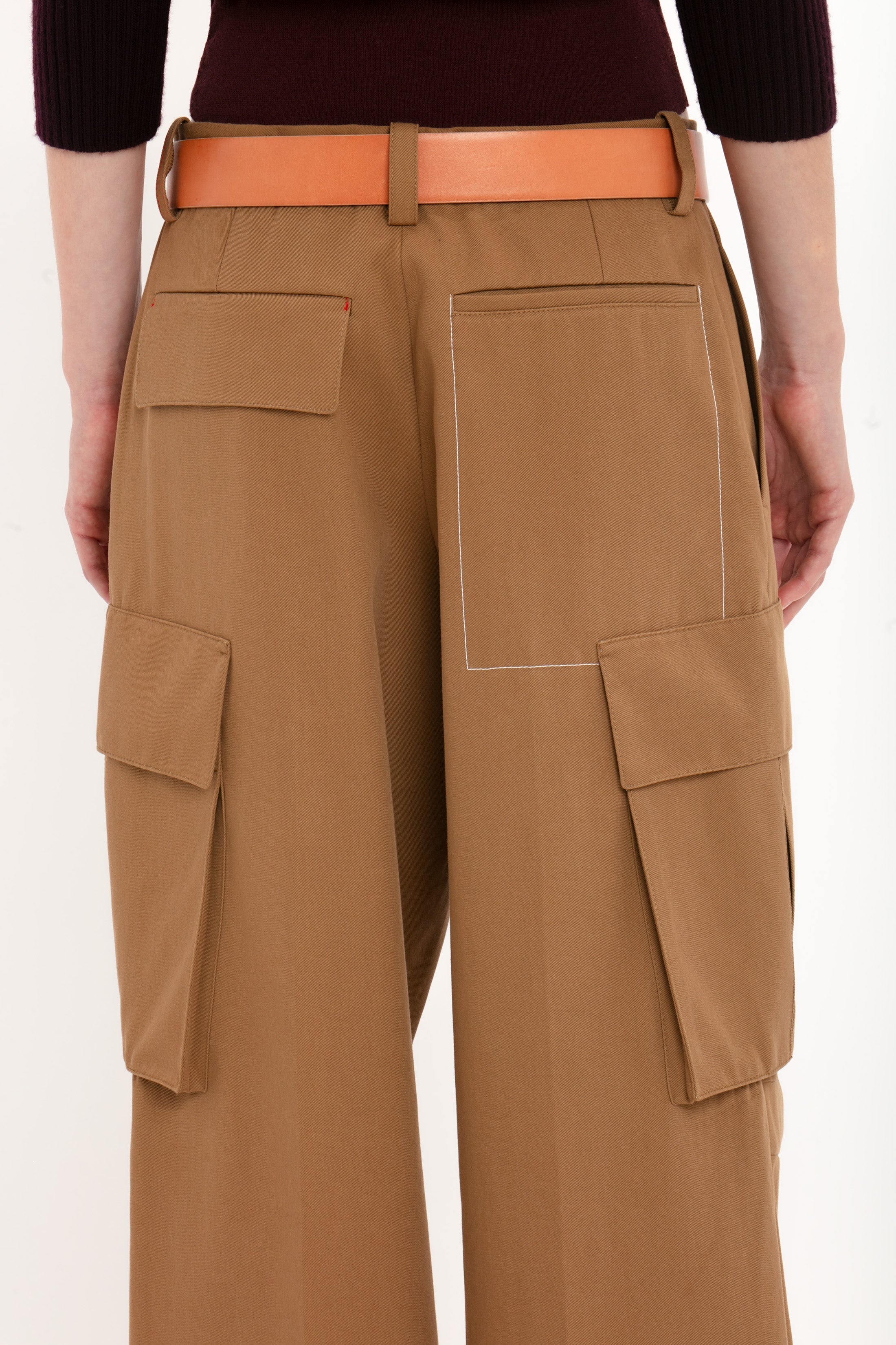 Relaxed Cargo Trouser In Tobacco - 6