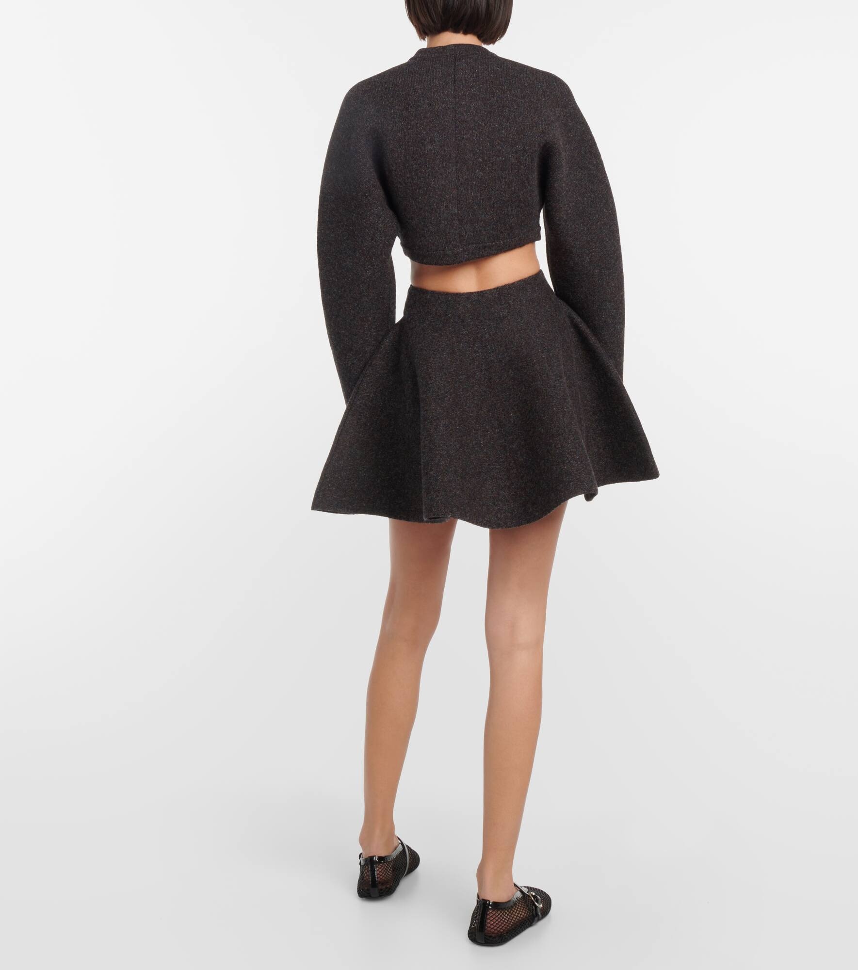 Wool-blend miniskirt - 3