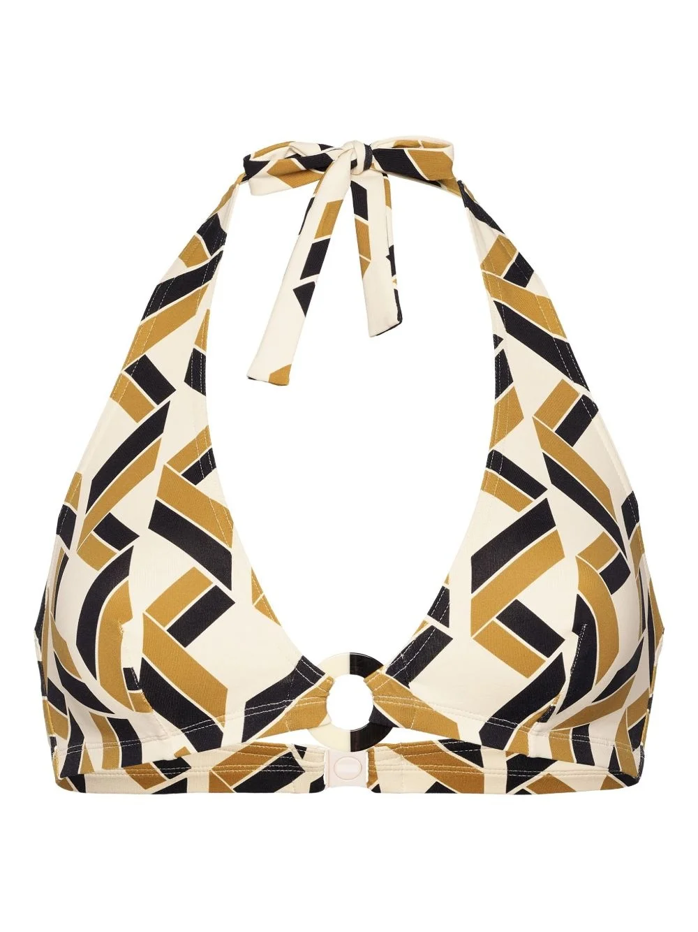 Dimension geometric-print triangle bikini top - 1