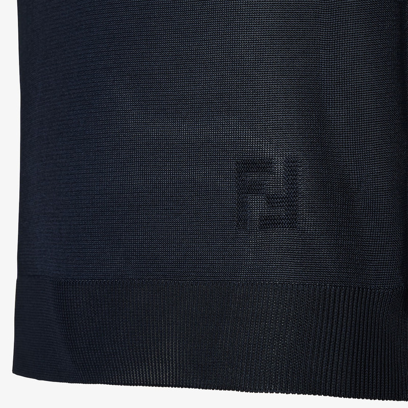 Sweater Dark blue viscose sweater 3
