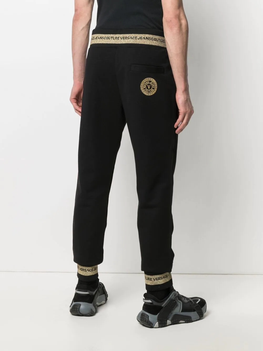 logo-embroidered track pants - 4