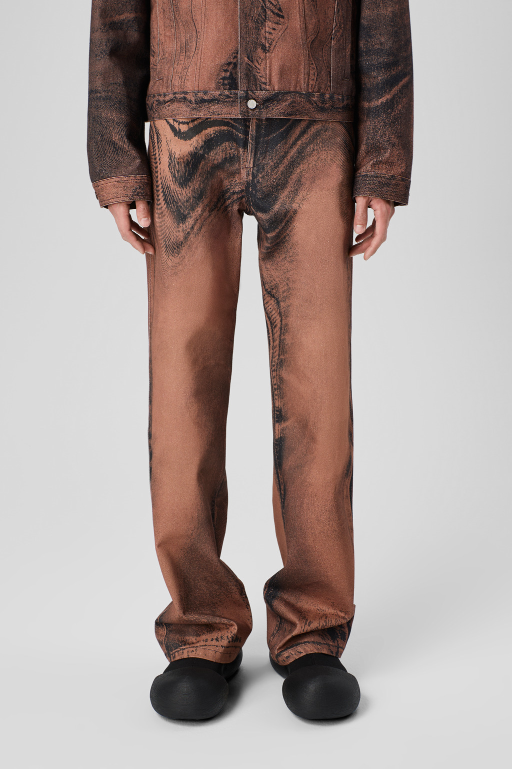 Brown-black Denim Jeans - 2