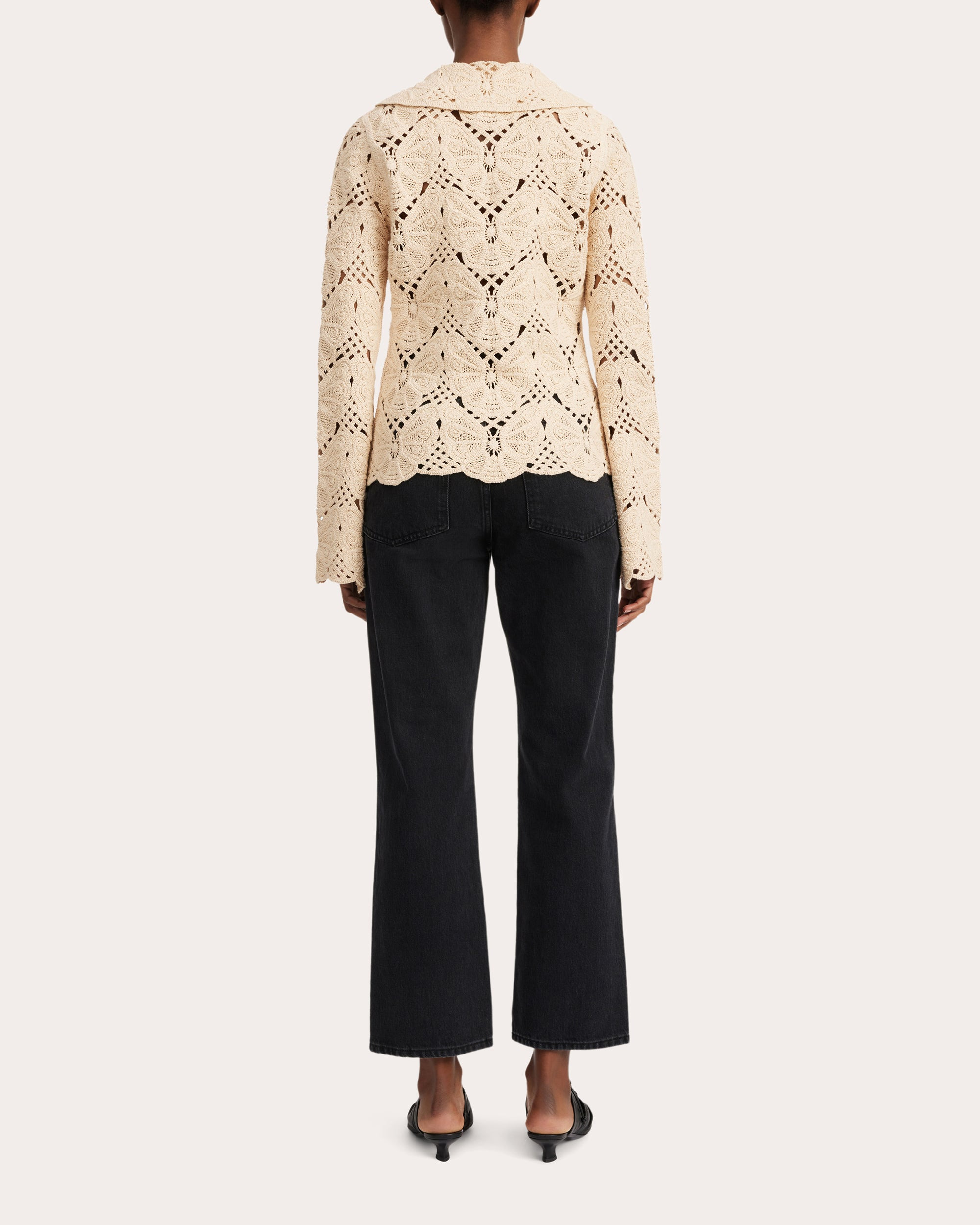 Gwenevere Cotton-Crochet Shirt - 2