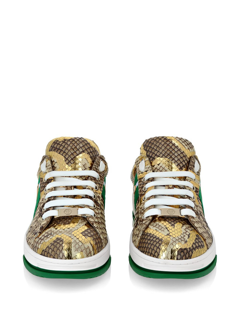 python-leather sneakers 4