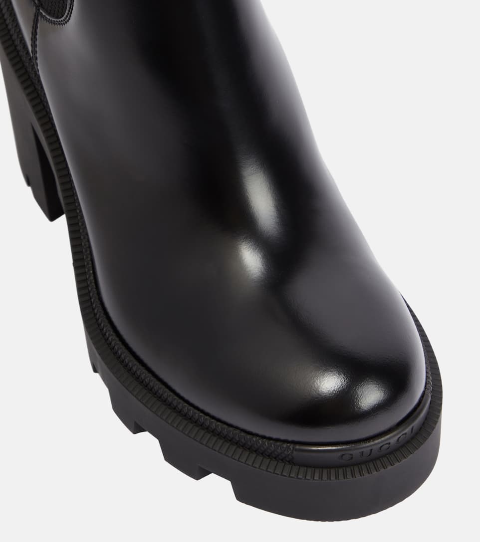 Logo leather Chelsea boots - 6