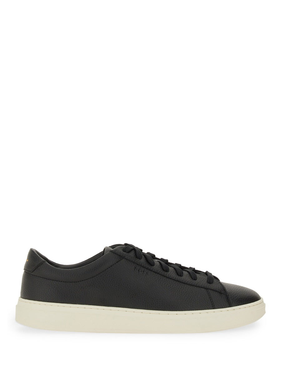 Grained Leather Sneaker - 1