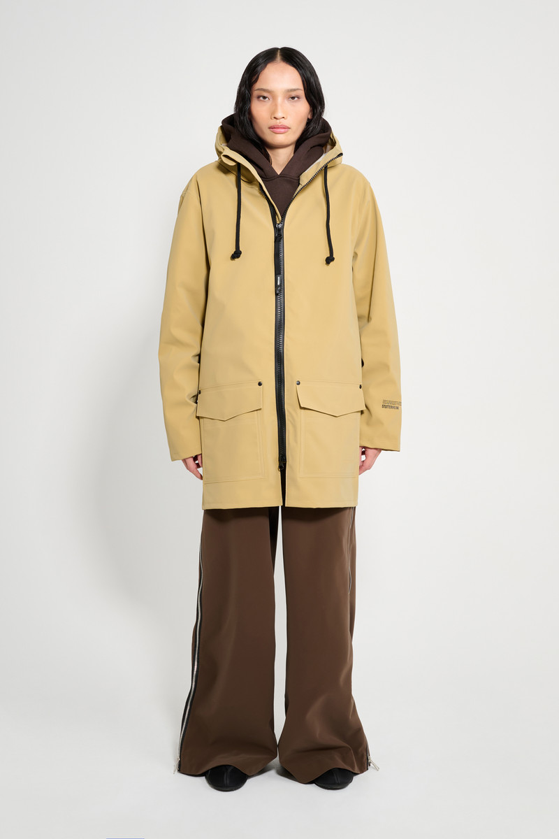 Stockholm Patch Raincoat Sand 4