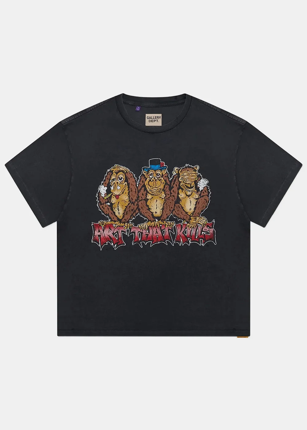 Vintage Black See No Evil Tee - 1