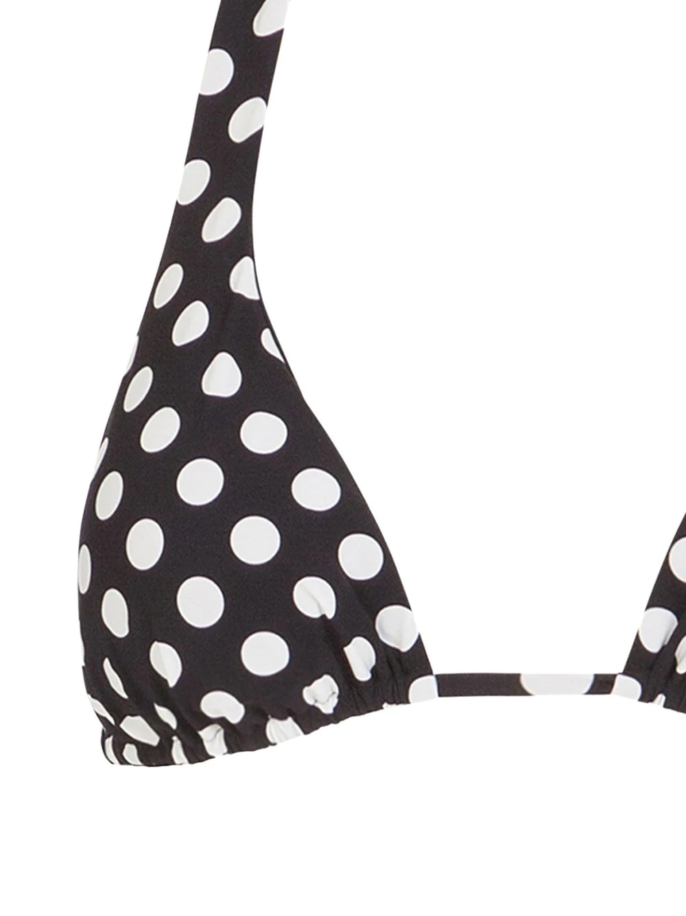 polka-dot halterneck bikini top - 3