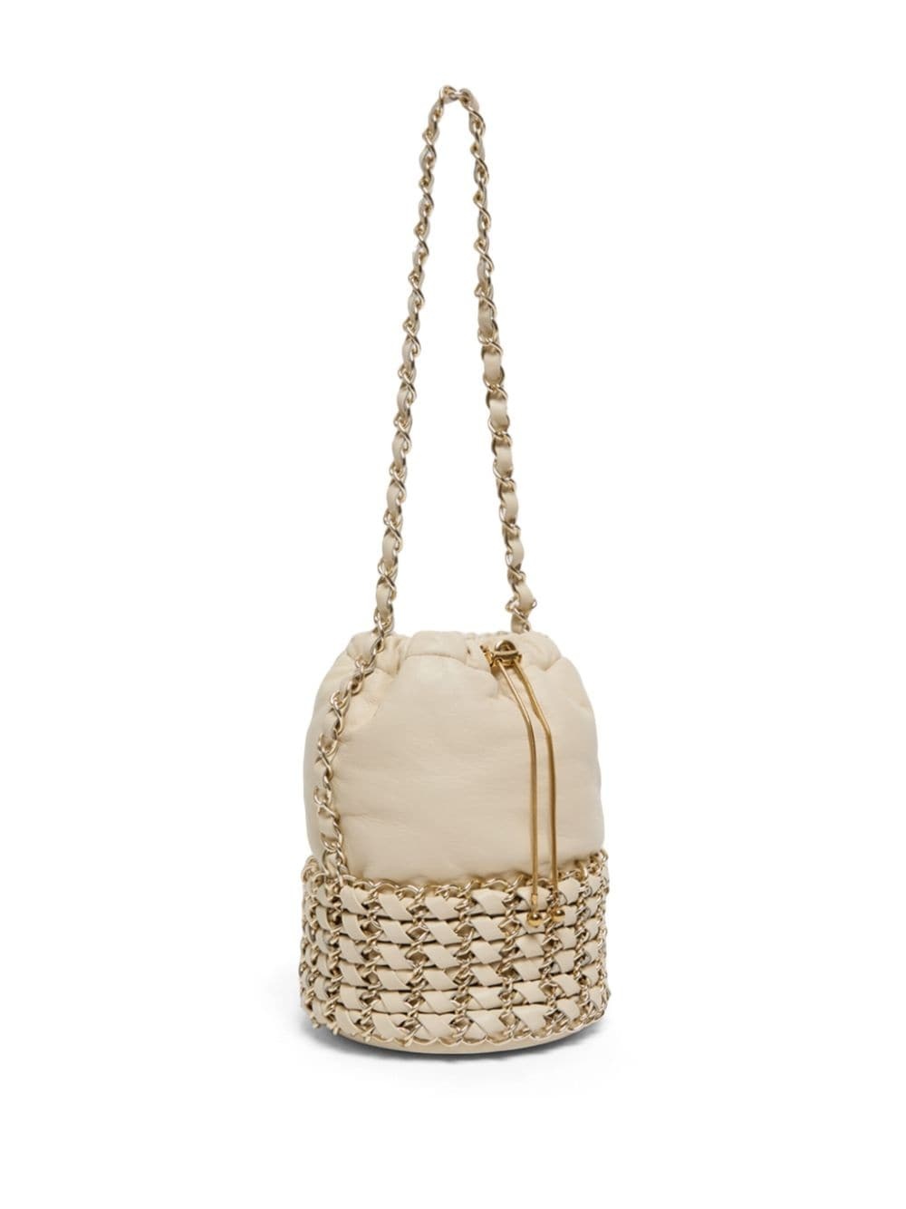 chain-detailing bucket bag - 3