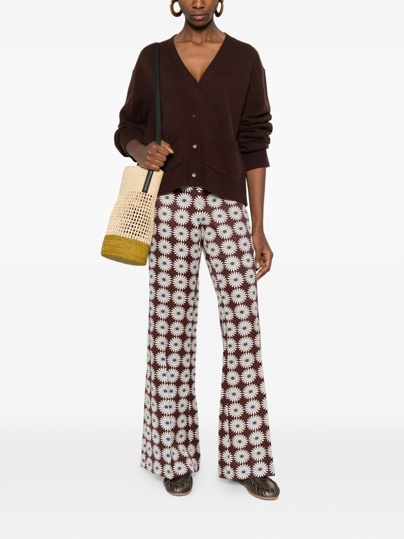 Sandro floral-print palazzo pants outlook