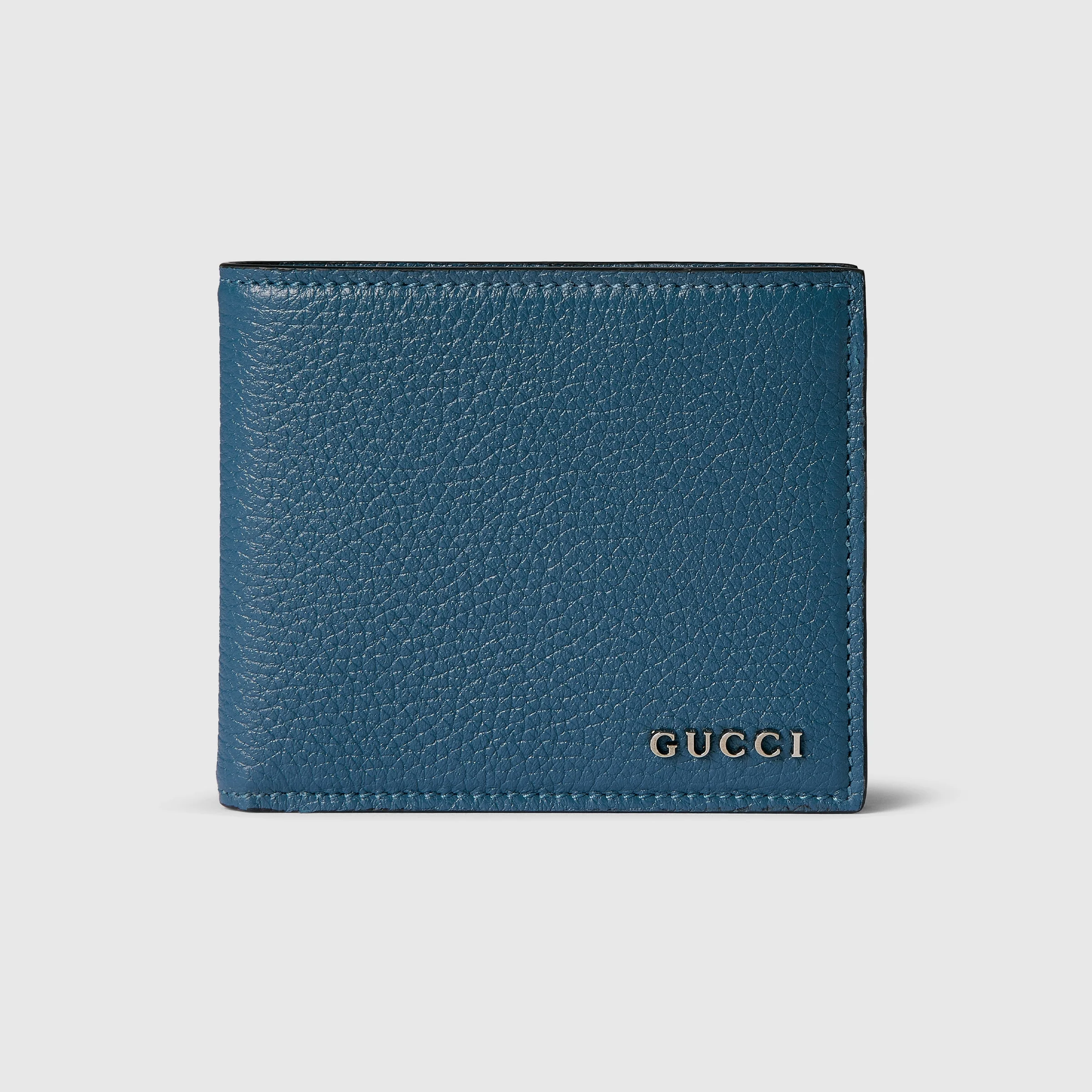 Bi-fold wallet with Gucci script - 1