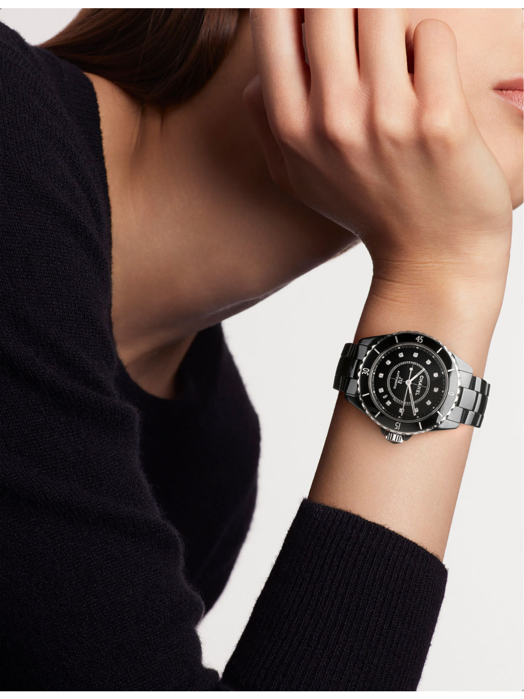 H5702 J12 automatic diamond, ceramic and steel watch - 4