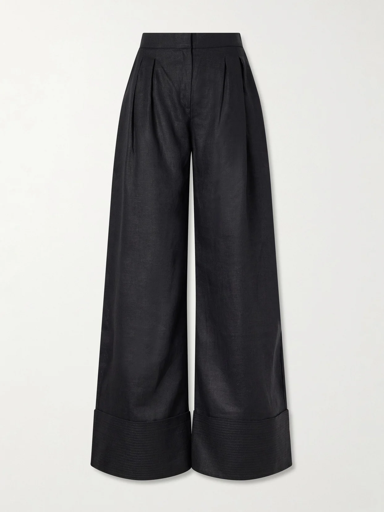 La Promesa Linen Wide-leg Pants - 1