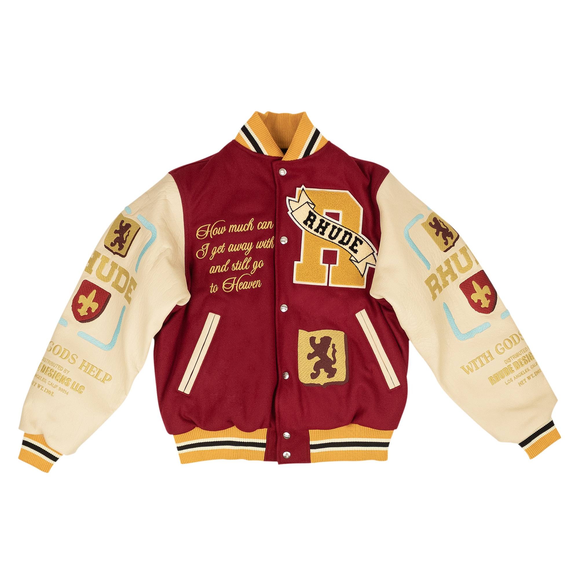 Rhude Le Valley Varsity Jacket 'Multicolor' - 1
