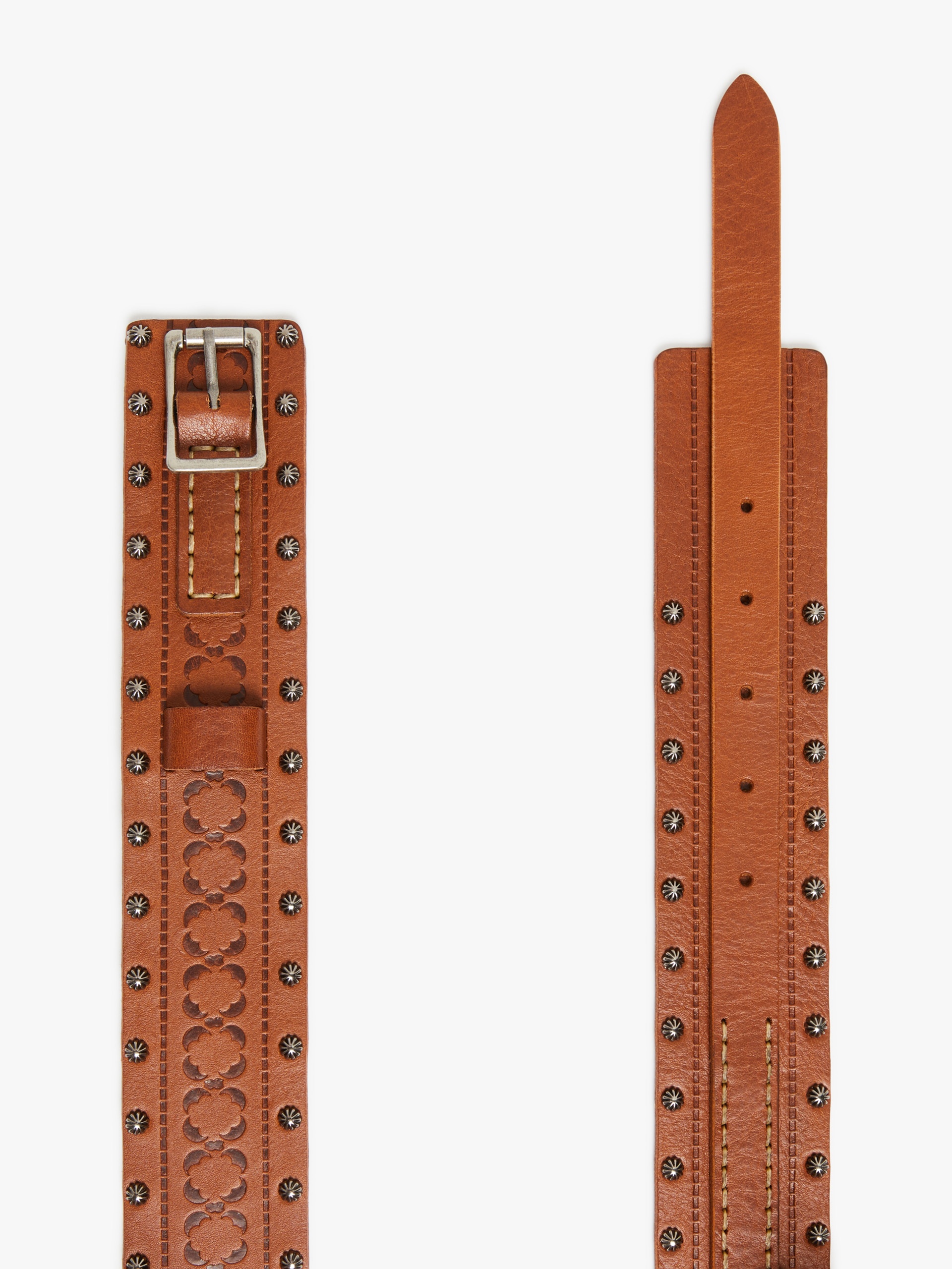 CITRATO Studded leather belt - 2
