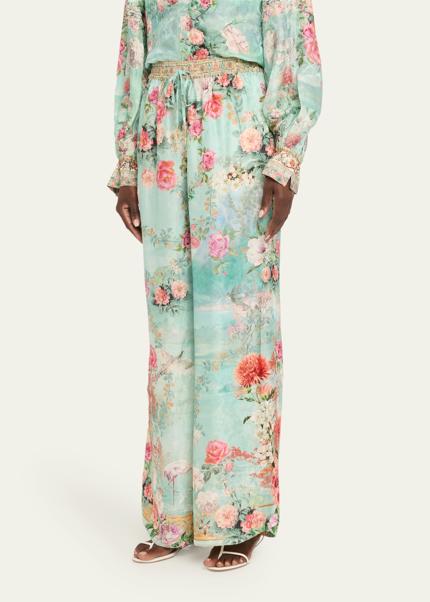 The Jewellery Museum Silk Lounge Pants - 4