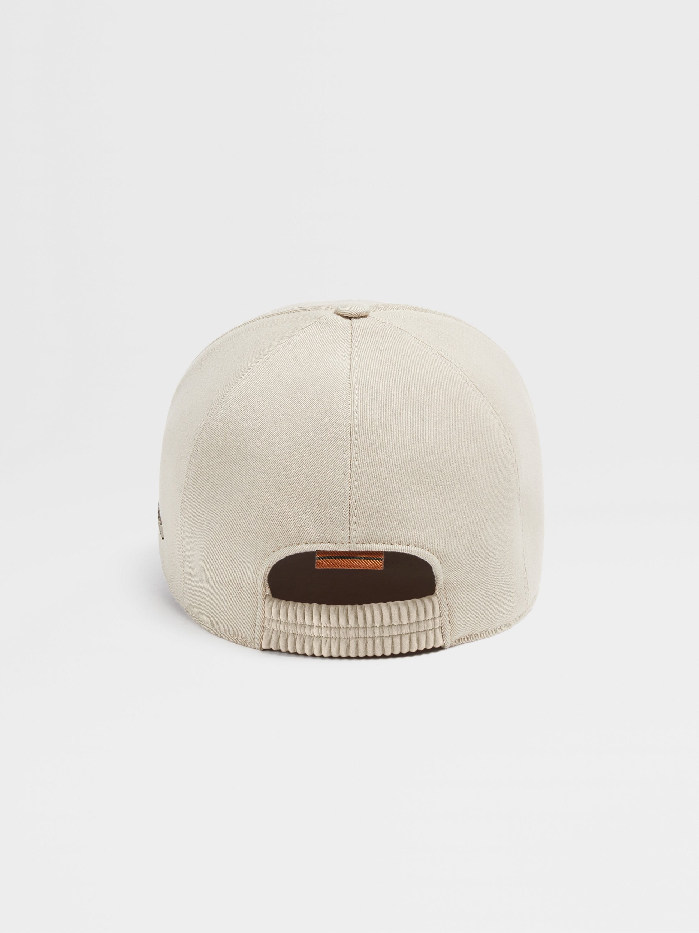 LIGHT BEIGE COTTON AND WOOL BASEBALL CAP - 3