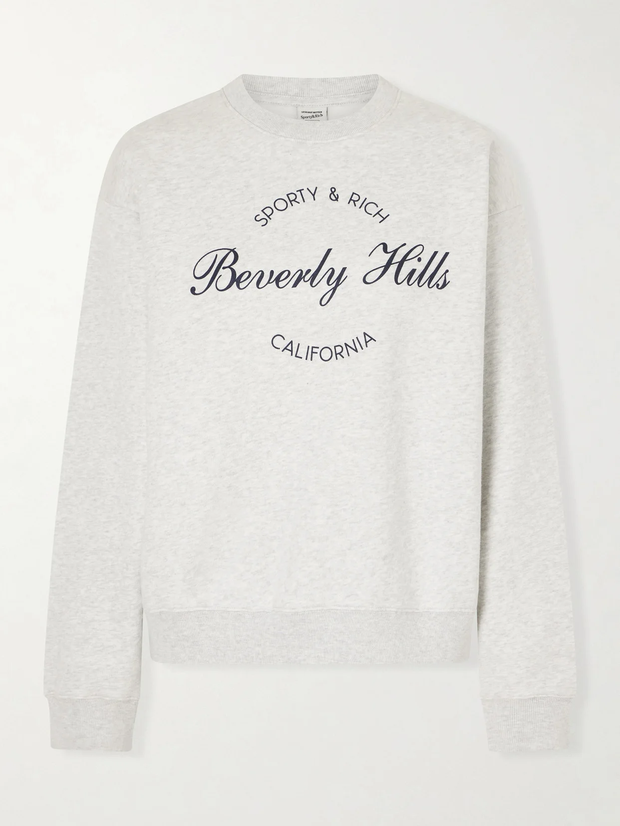 Beverly Script Printed Cotton Sweatshirt - 1