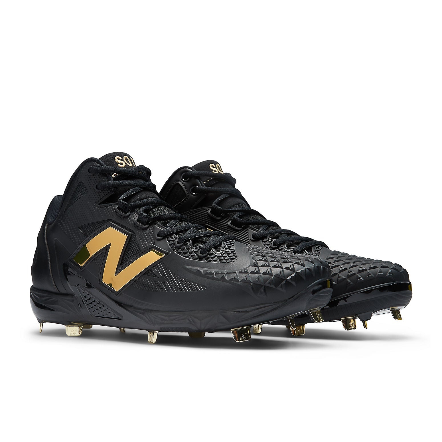 New Balance Ohtani 1 Cleats 'Black Metallic Gold' MSHOBK1 - 3