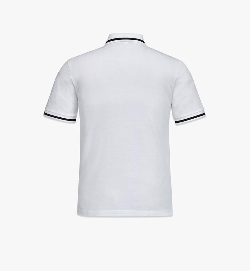 MCM Men’s Cubic Monogram Polo Shirt in Organic Cotton outlook