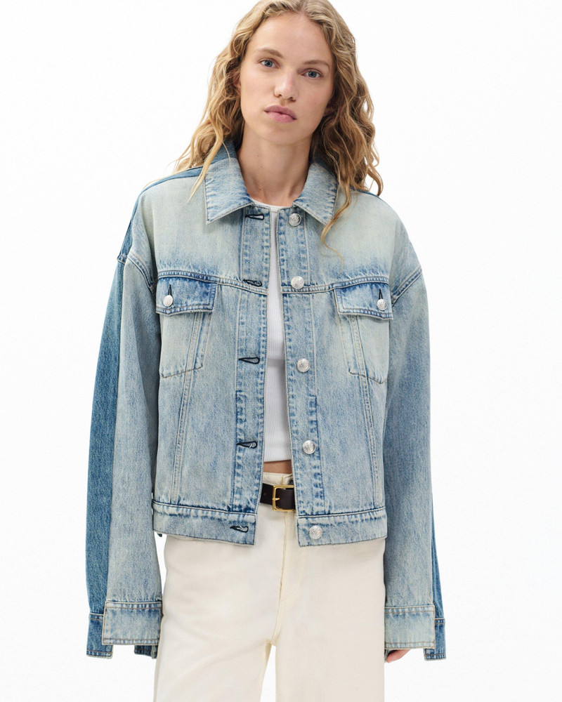 Ryan Denim Trucker Jacket Lightweight Rigid in York Spliced 2