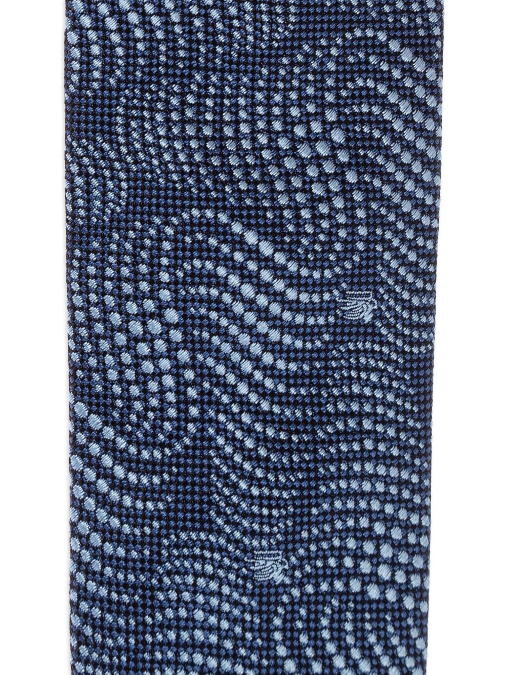 patterned silk tie - 3