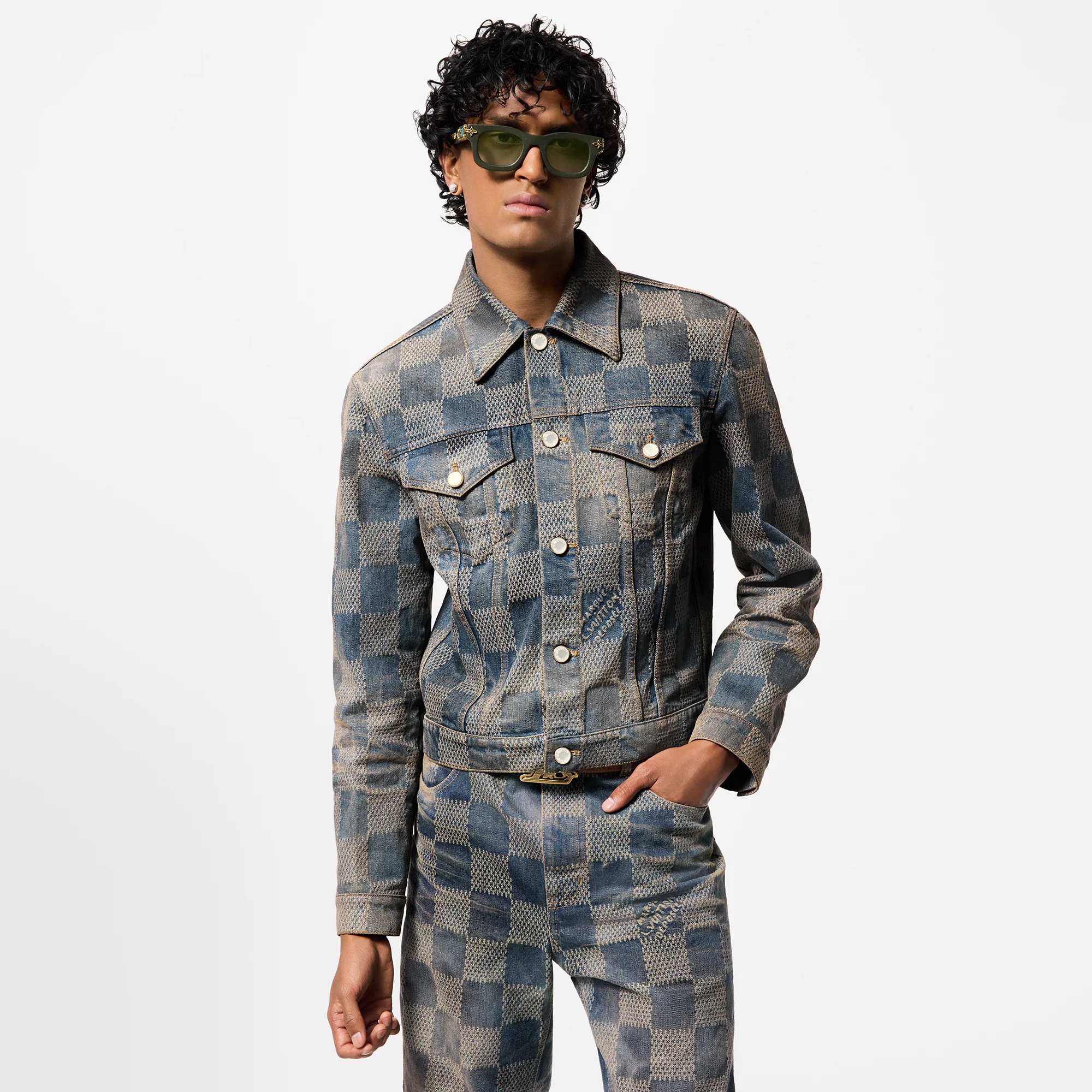 Damier Washed Denim Jacket - 2