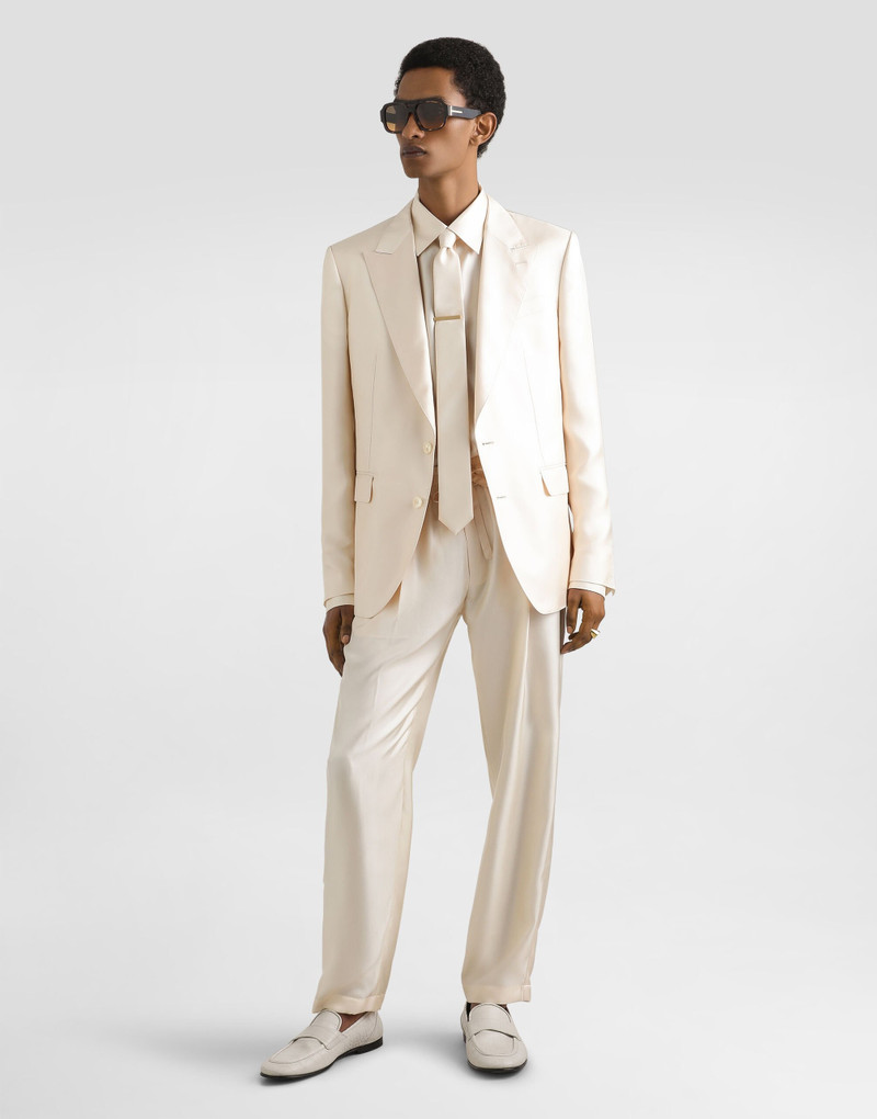 Dolce & Gabbana Sicilia light single-breasted silk twill jacket outlook