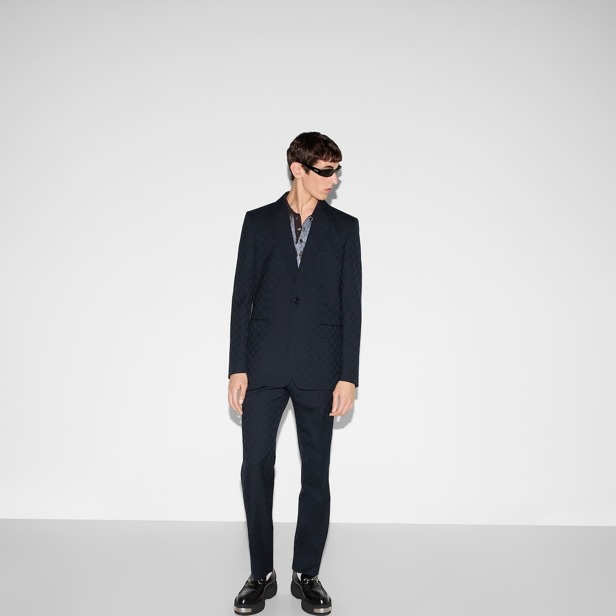 GG wool jacquard suit - 3