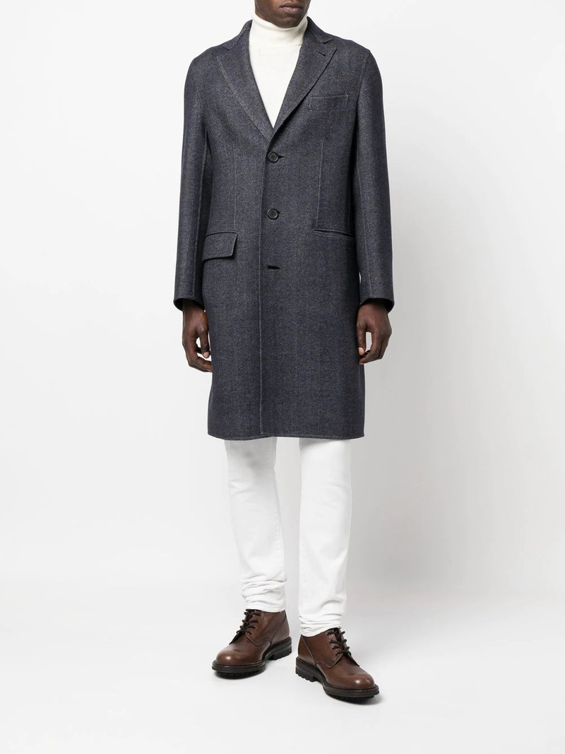 Brioni single-breasted wool coat outlook