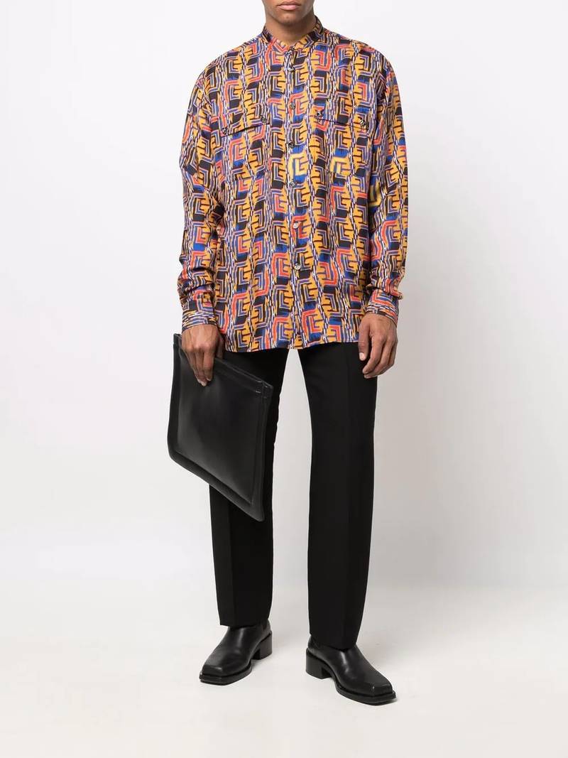 Balmain graphic-print shirt outlook
