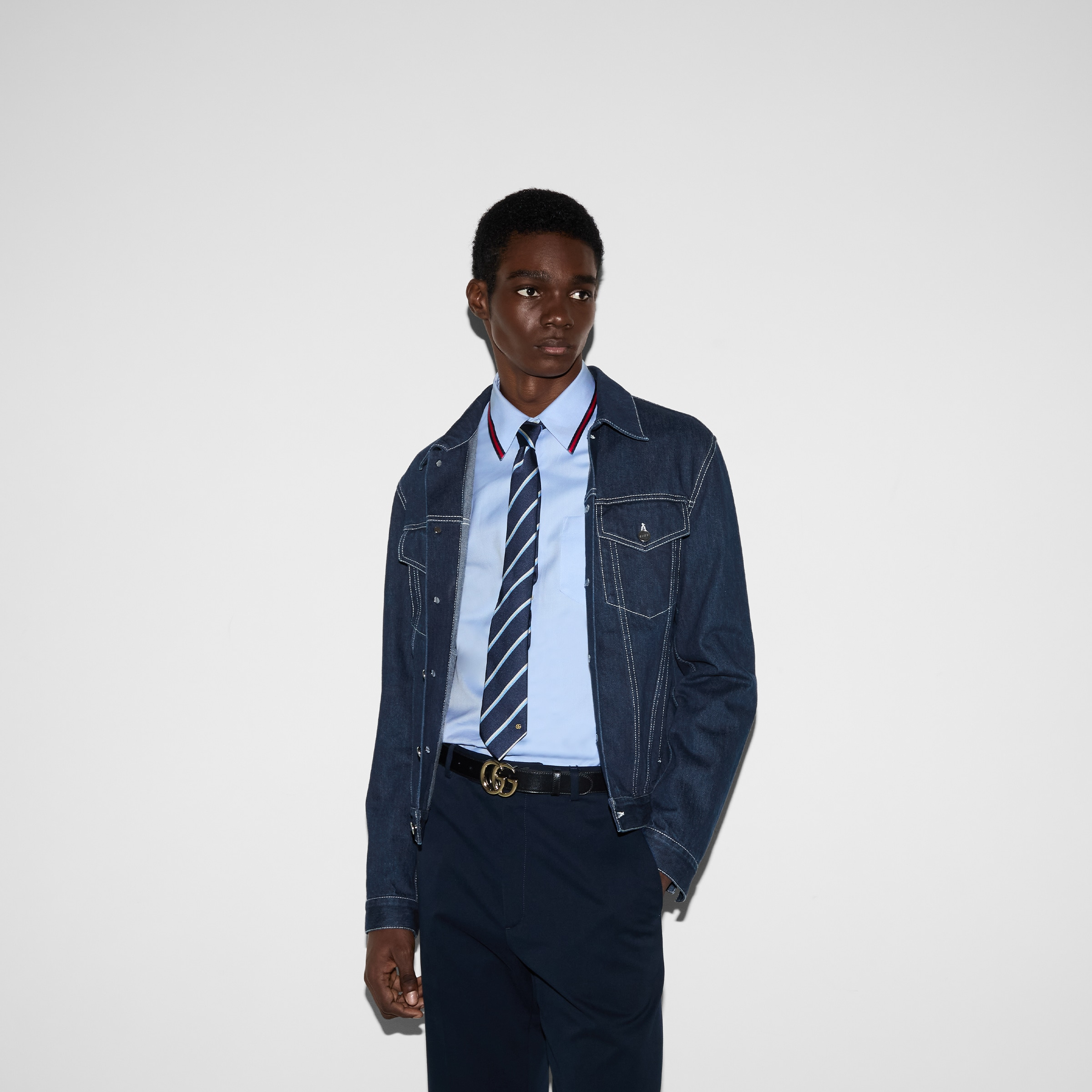 Oxford cotton shirt with Web - 6