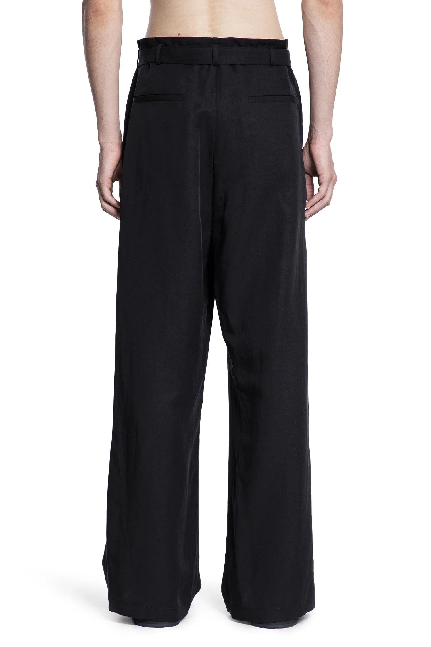 Pleated Wide Pants - 4