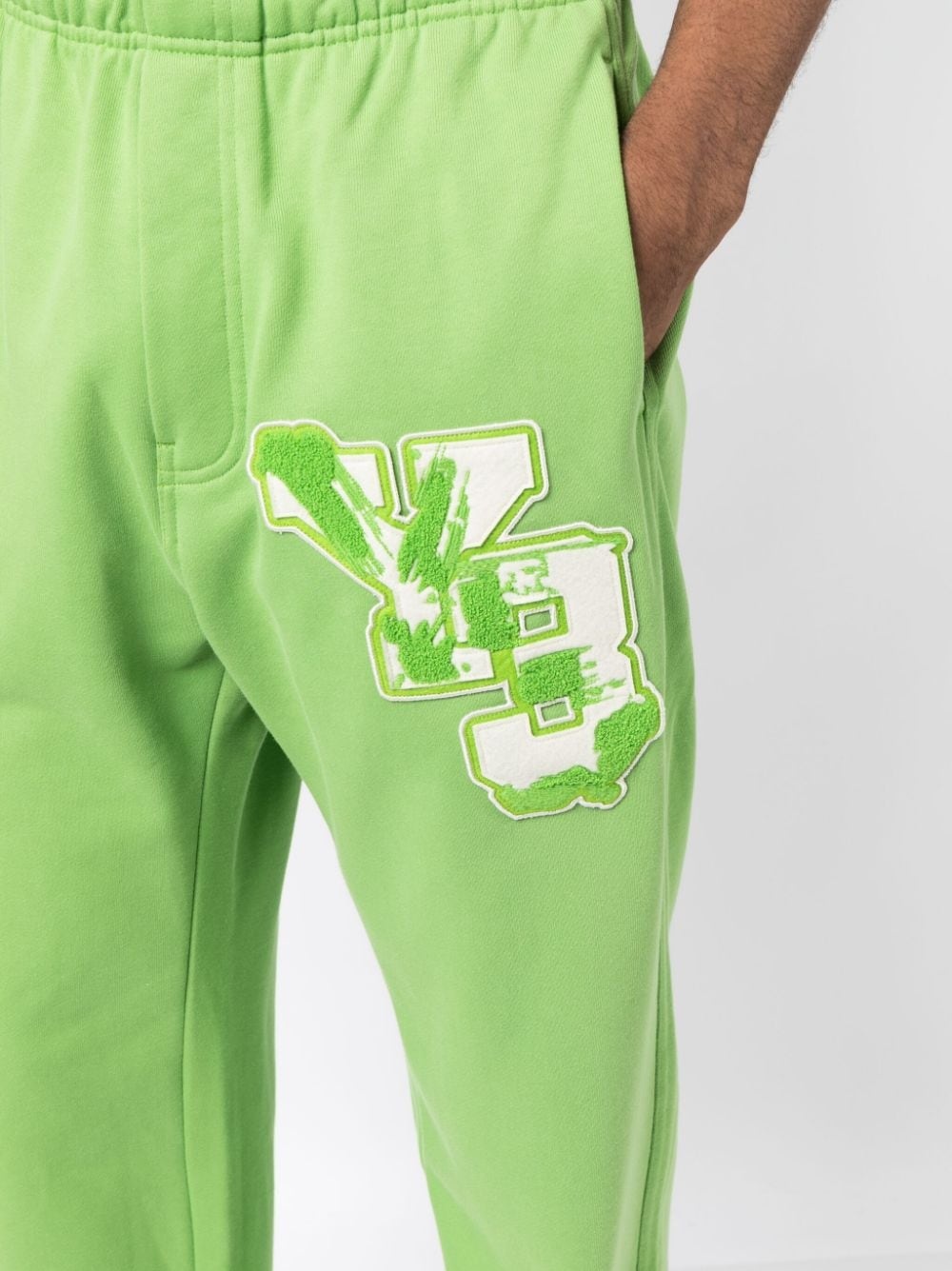GFX FT logo-patch cotton track pants - 5