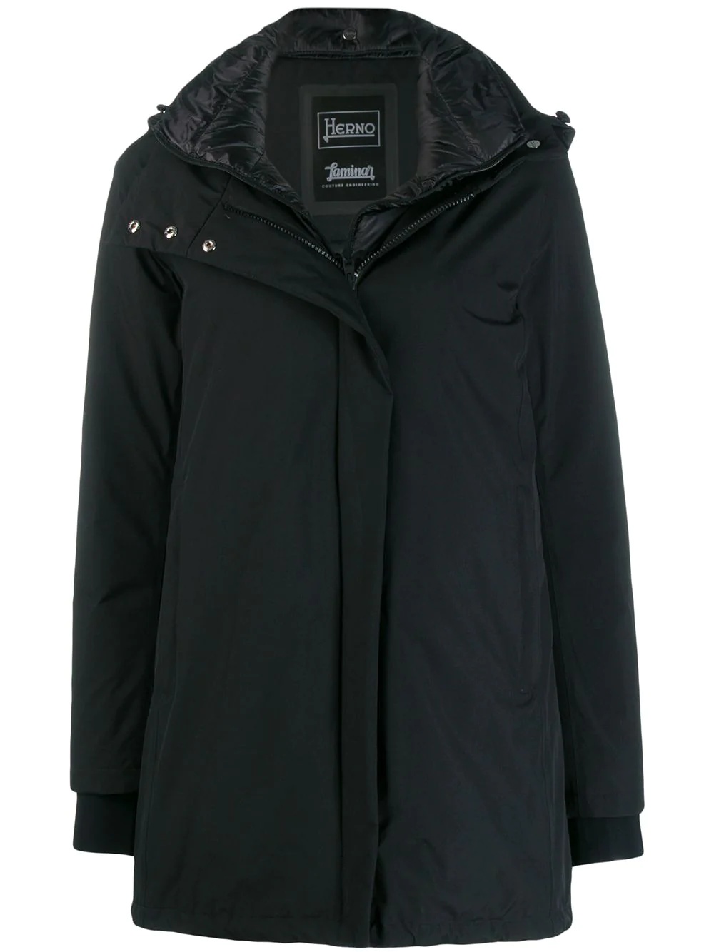 hooded parka coat - 1