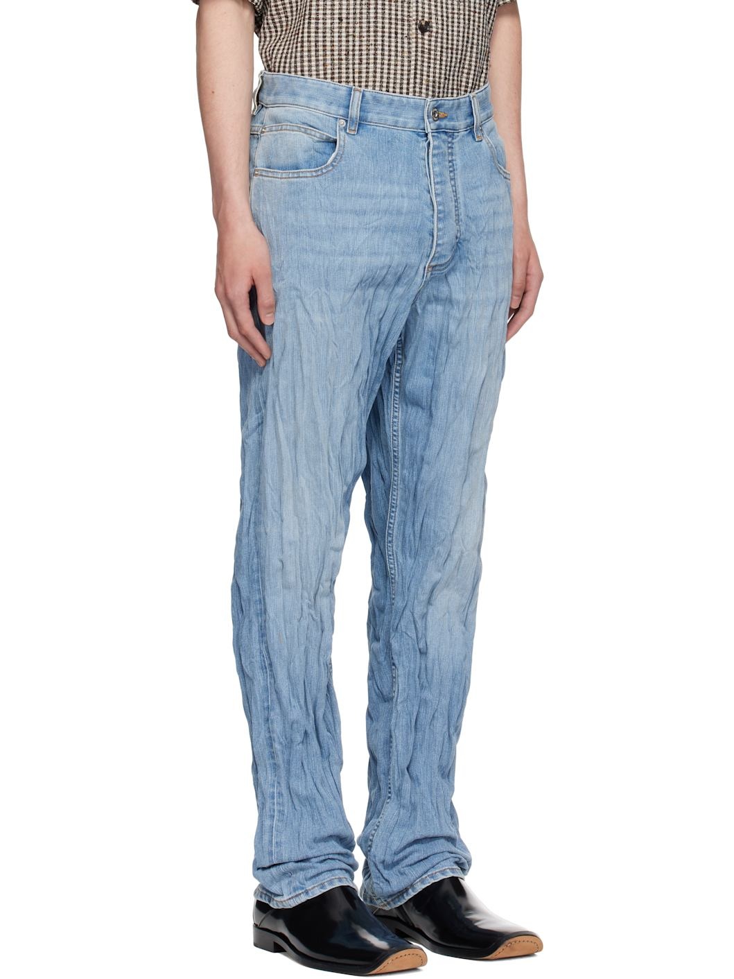 Blue Crushed Jeans - 2