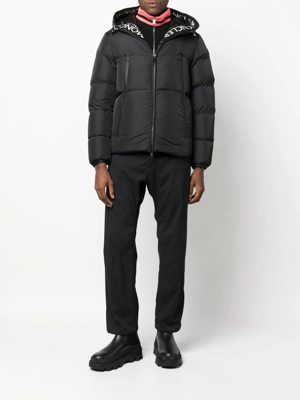 Montcla logo-hood puffer jacket - 2