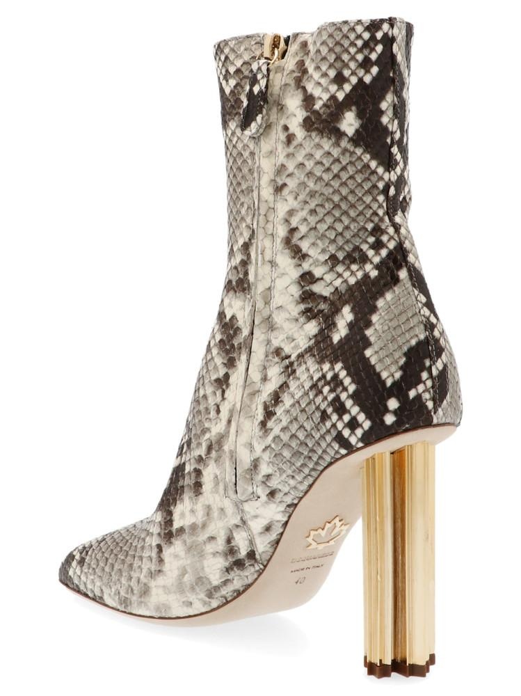 Dsquared2 Embossed Heeled  Ankle Boots - 2